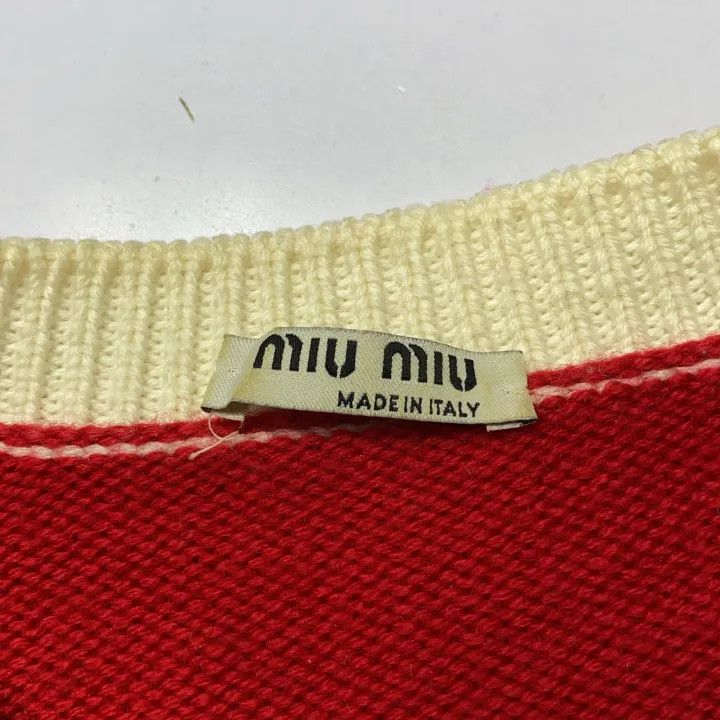 Miu Miu Miu Miu Striped Long Sleeve Knit Sweater 0079 Size M / US 6-8 / IT 42-44 - 6 Thumbnail