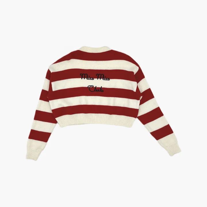 Miu Miu Miu Miu Striped Long Sleeve Knit Sweater 0079 Size M / US 6-8 / IT 42-44 - 3 Thumbnail