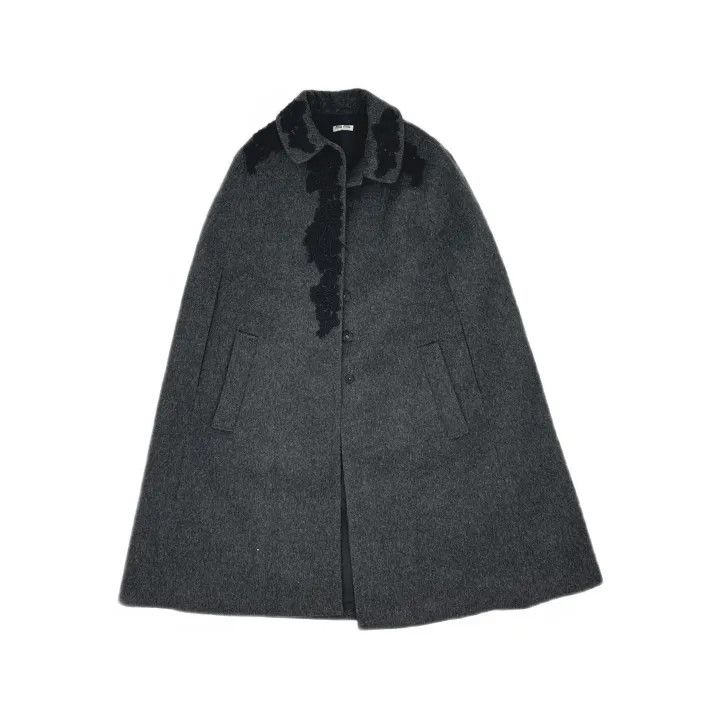 Miu Miu Miu Miu Stylish Solid Color Cape Coat 0079 Size M / US 6-8 / IT 42-44 - 2 Thumbnail