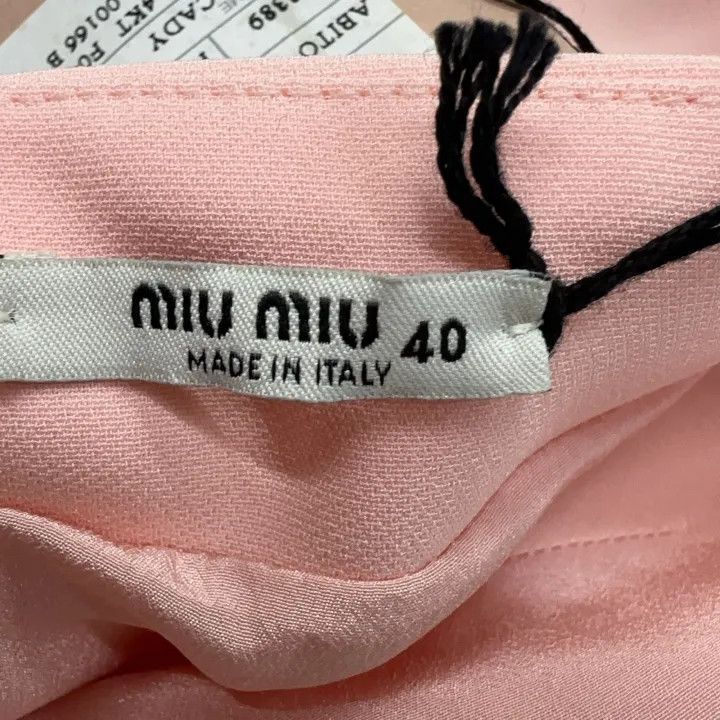 Miu Miu Miu Miu Casual Stylish Solid Color Halter Dress 0079 Size L / US 10 / IT 46 - 5 Thumbnail