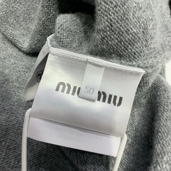 Miu Miu Miu Miu Logo Long Sleeve Knit Sweater 0079 Size XL / US 12-14 / IT 48-50 - 4 Thumbnail