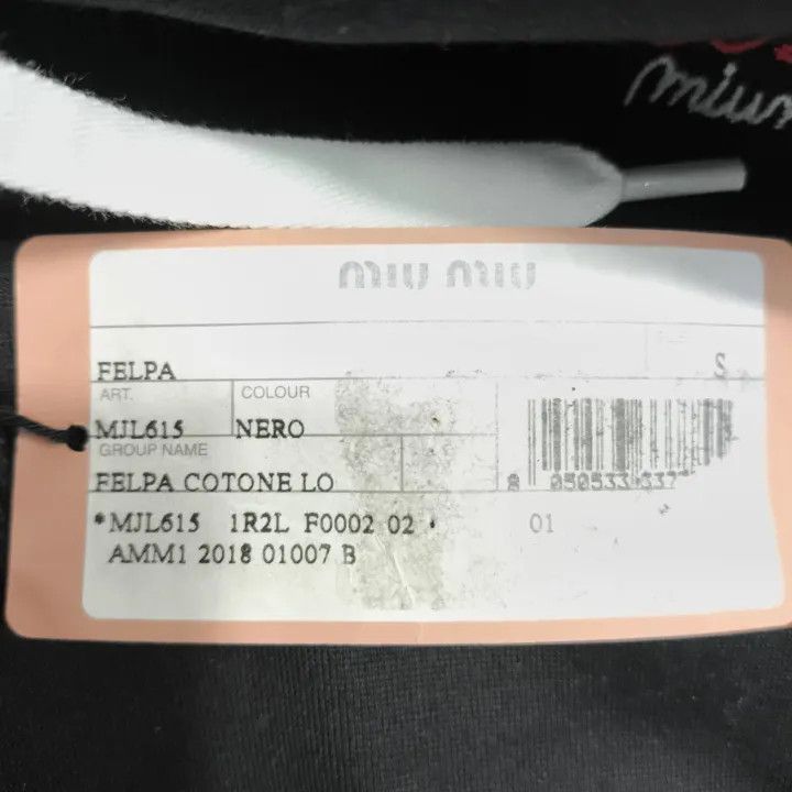 Miu Miu Miu Miu Logo Embroidery Casual Hoodie 0079 Size S / US 4 / IT 40 - 6 Thumbnail