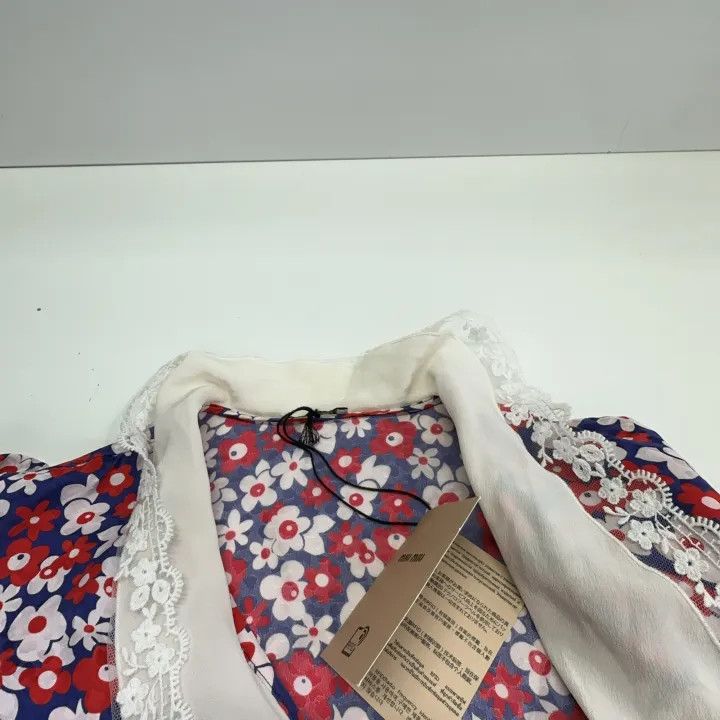 Miu Miu Miu Miu Floral Printed Satin Dress 0079 Size M / US 6-8 / IT 42-44 - 8 Thumbnail