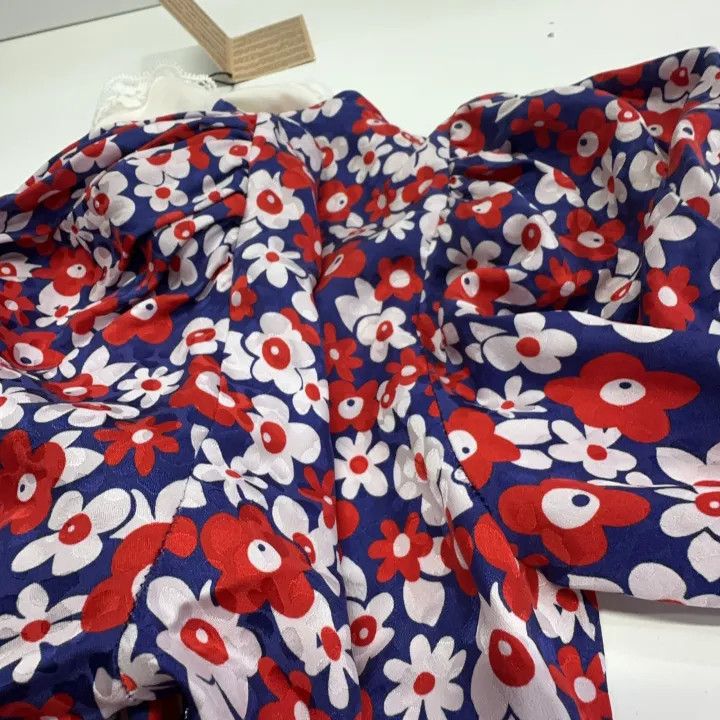 Miu Miu Miu Miu Floral Printed Satin Dress 0079 Size M / US 6-8 / IT 42-44 - 10 Thumbnail
