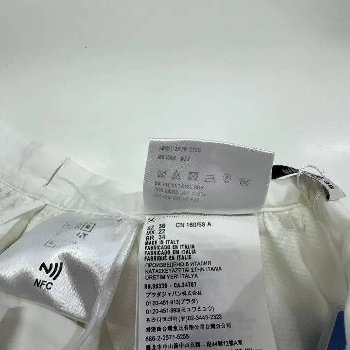 Miu Miu Miu Miu Chic White Pleated Skirt 0079 Size 36" / US 14 / IT 50 - 5 Thumbnail