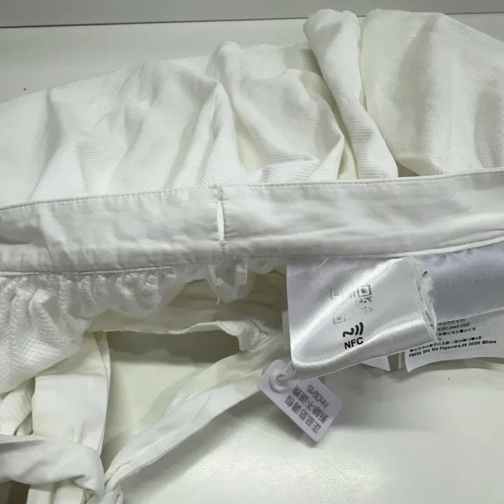 Miu Miu Miu Miu Chic White Pleated Skirt 0079 Size 36" / US 14 / IT 50 - 10 Thumbnail