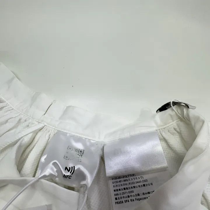 Miu Miu Miu Miu Chic White Pleated Skirt 0079 Size 36" / US 14 / IT 50 - 4 Thumbnail