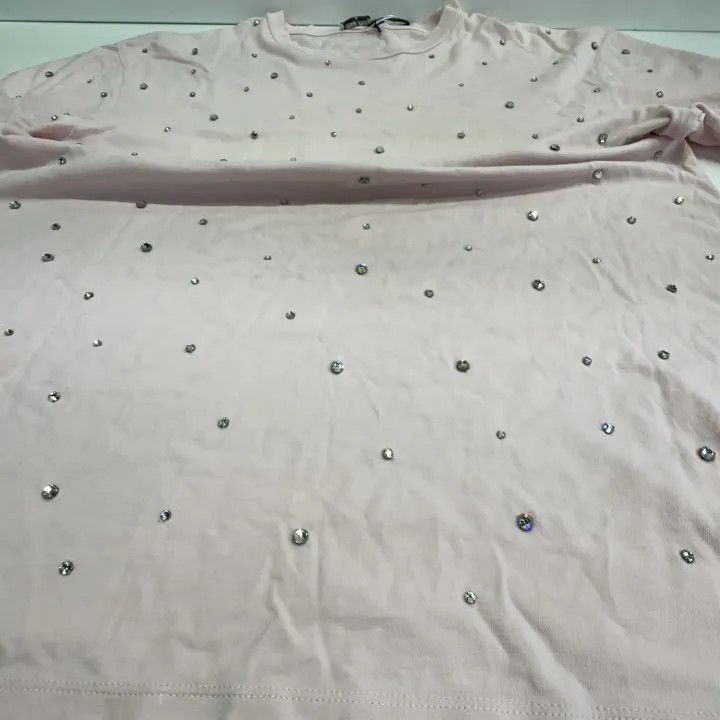 Miu Miu Miu Miu SS23 Pink Studded Short Sleeve T-Shirt 0079 Size M / US 6-8 / IT 42-44 - 10 Thumbnail