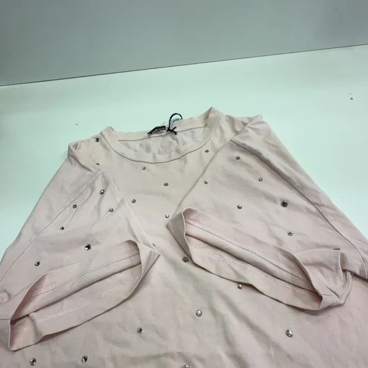 Miu Miu Miu Miu SS23 Pink Studded Short Sleeve T-Shirt 0079 Size M / US 6-8 / IT 42-44 - 12 Thumbnail