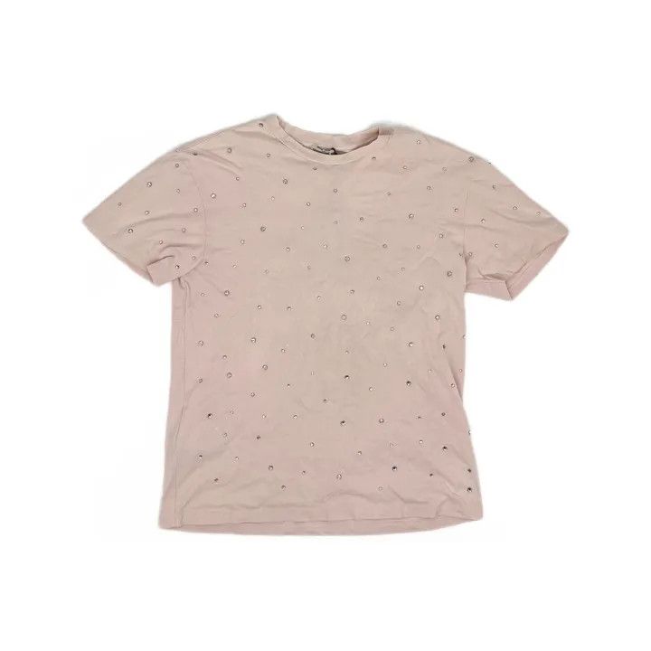 Miu Miu Miu Miu SS23 Pink Studded Short Sleeve T-Shirt 0079 Size M / US 6-8 / IT 42-44 - 2 Thumbnail