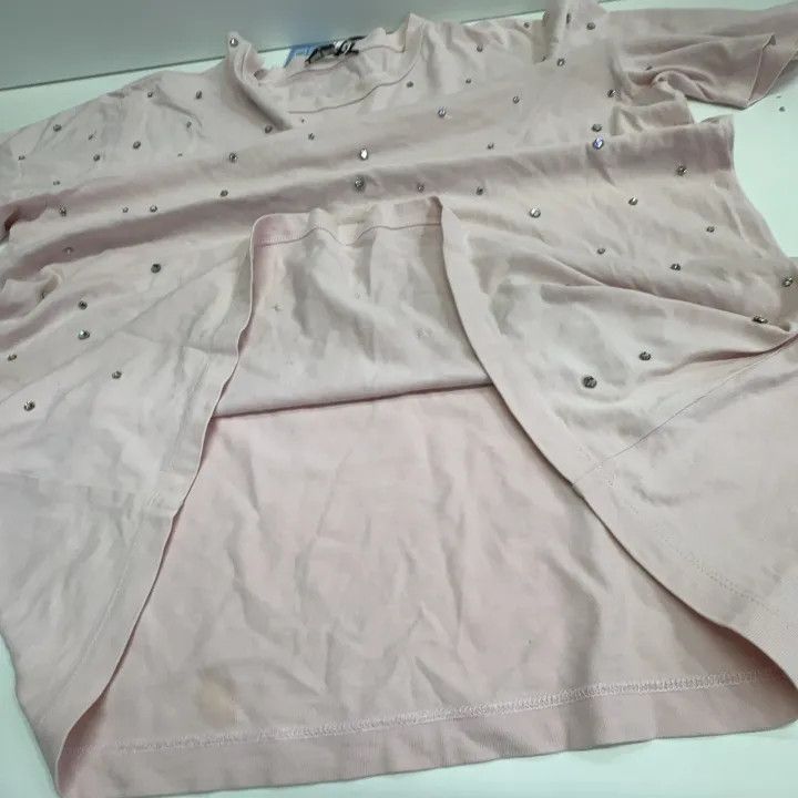 Miu Miu Miu Miu SS23 Pink Studded Short Sleeve T-Shirt 0079 Size M / US 6-8 / IT 42-44 - 11 Thumbnail