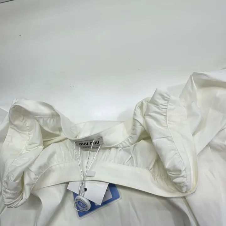 Miu Miu Miu Miu White Short Puff Sleeve Shirt 0079 Size M / US 6-8 / IT 42-44 - 7 Thumbnail