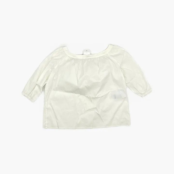 Miu Miu Miu Miu White Short Puff Sleeve Shirt 0079 Size M / US 6-8 / IT 42-44 - 3 Thumbnail