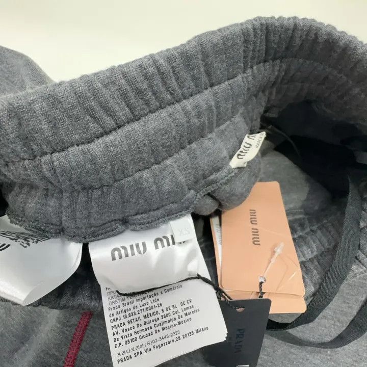 Miu Miu Miu Miu Gray Contrast Stitch Midi Skirt 0079 Size 22" - 5 Thumbnail
