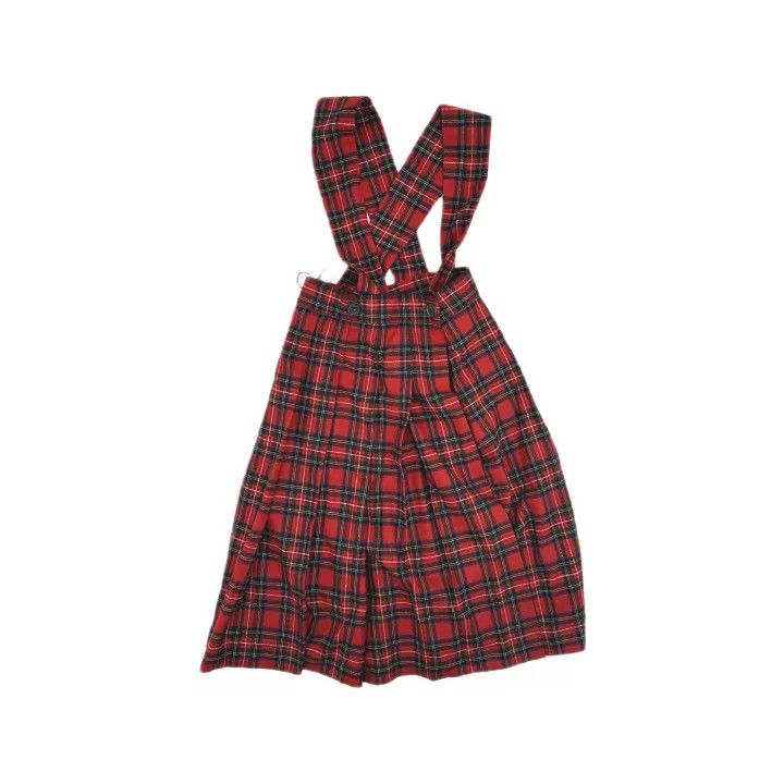 Miu Miu Miu Miu Plaid Cotton-Linen Crossback Skirt 0079 Size 40" / US 18 - 2 Thumbnail