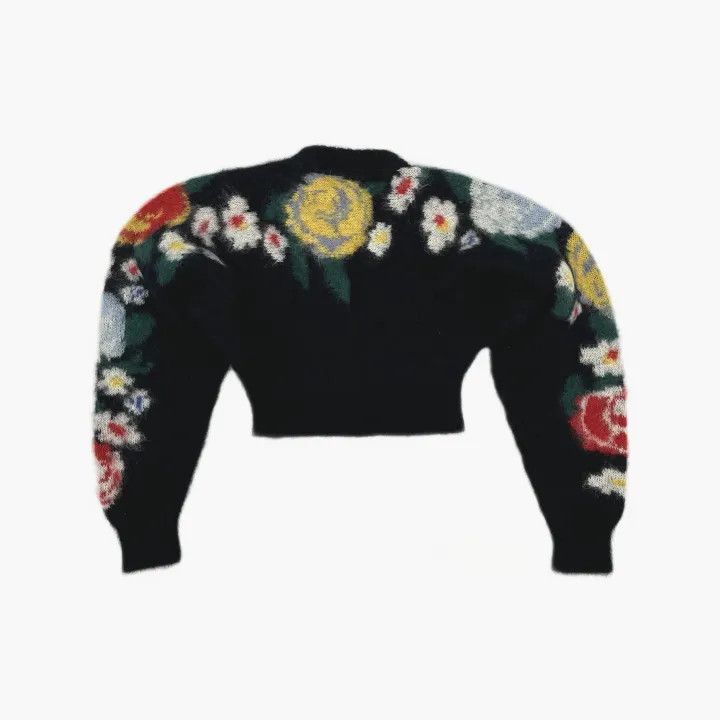 Miu Miu Miu Miu Floral Knit Sweater for Women 0079 Size M / US 6-8 / IT 42-44 - 3 Thumbnail