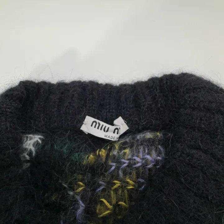 Miu Miu Miu Miu Floral Knit Sweater for Women 0079 Size M / US 6-8 / IT 42-44 - 6 Thumbnail