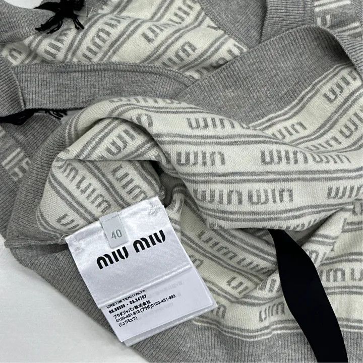 Miu Miu Miu Miu Sleeveless Logo Print Crop Top 0079 Size M / US 6-8 / IT 42-44 - 2 Thumbnail