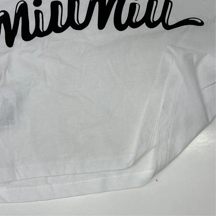 Miu Miu Miu Miu Color Block Logo Crop T-Shirt 0079 Size S / US 4 / IT 40 - 5 Thumbnail