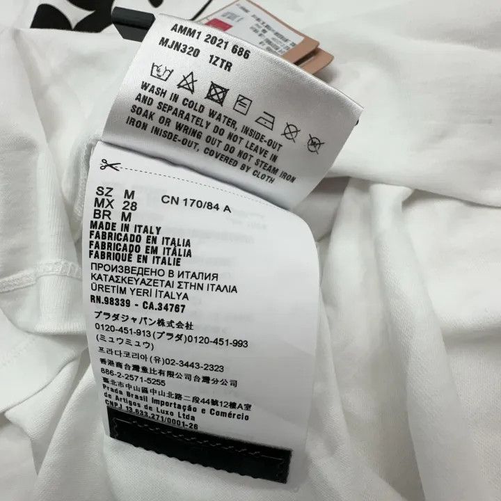 Miu Miu Miu Miu Embroidered Cotton Short Sleeve T-Shirt 0079 Size M / US 6-8 / IT 42-44 - 5 Thumbnail