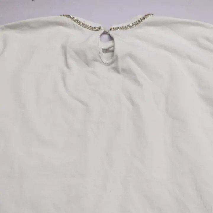 Miu Miu Miu Miu Short Sleeve T-Shirt with Rhinestones 0079 Size XS / US 0-2 / IT 36-38 - 5 Thumbnail