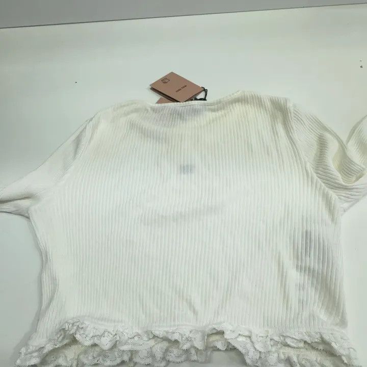 Miu Miu Miu Miu Logo Embroidery Long Sleeve Shirt 0079 Size S / US 4 / IT 40 - 14 Thumbnail