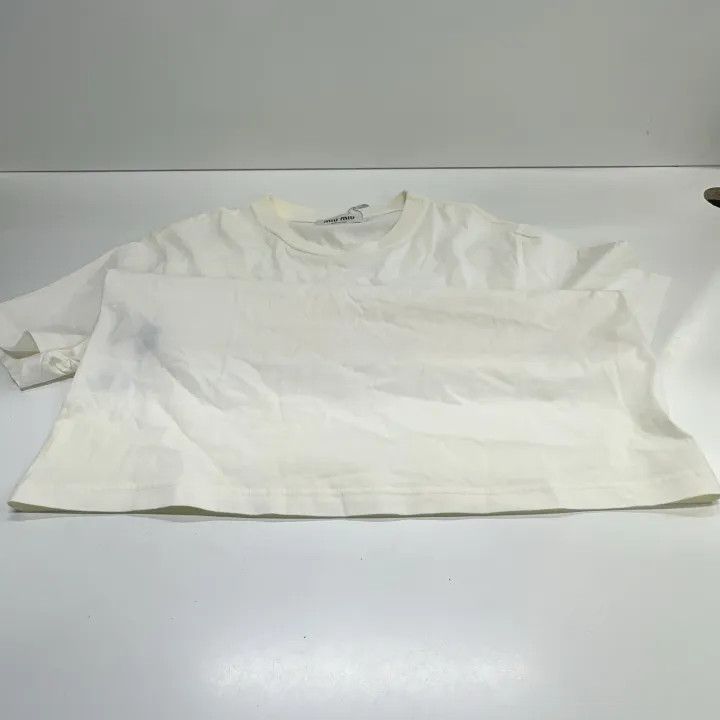 Miu Miu Miu Miu Loose Fit Short Sleeve T-Shirt 0079 Size L / US 10 / IT 46 - 10 Thumbnail