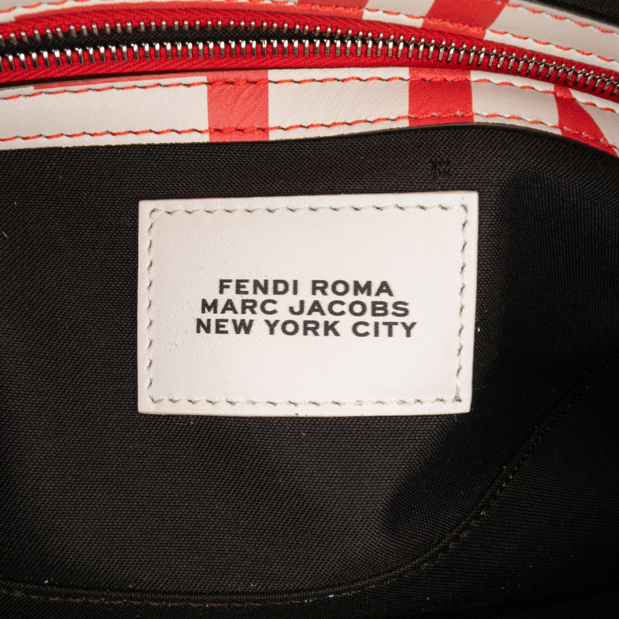 Fendi Fendi Marc Jacobs Nappa Vitello King Logo Print Phone Baguette Satchel Size ONE SIZE - 5 Thumbnail