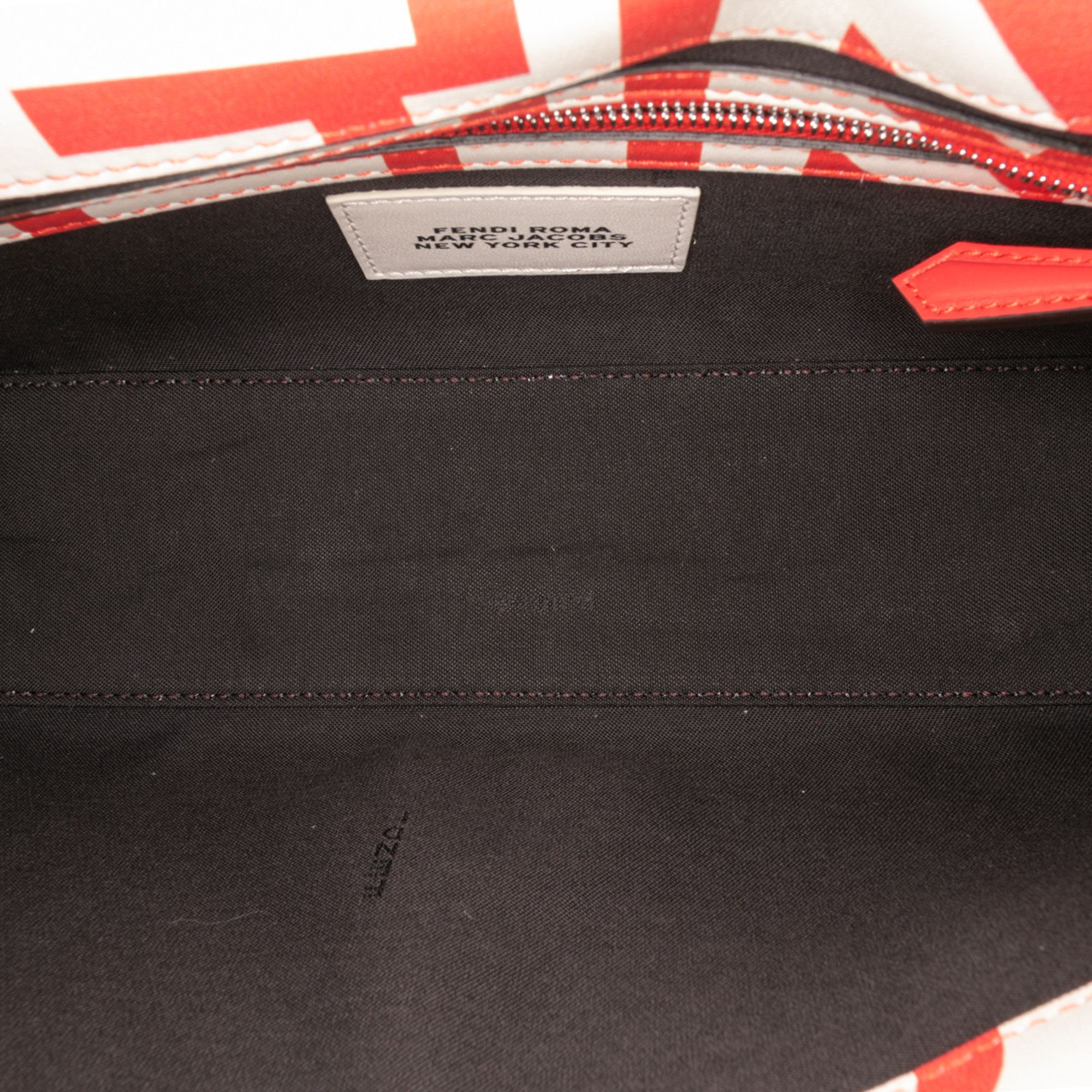 Fendi Fendi Marc Jacobs Nappa Vitello King Logo Print Phone Baguette Satchel Size ONE SIZE - 4 Thumbnail