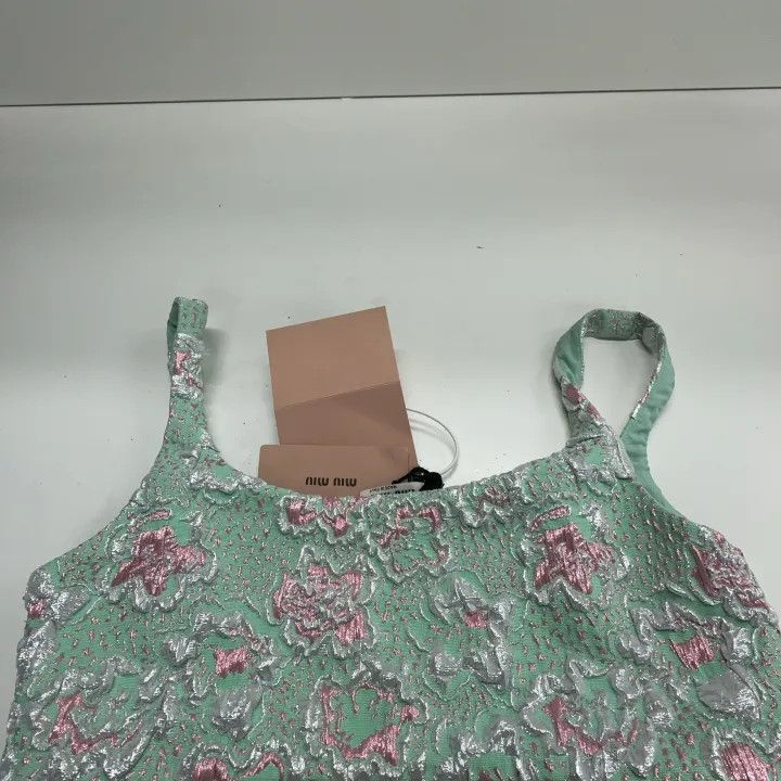 Miu Miu Miu Miu Floral Lace Crop Top for Women 0079 Size M / US 6-8 / IT 42-44 - 9 Thumbnail