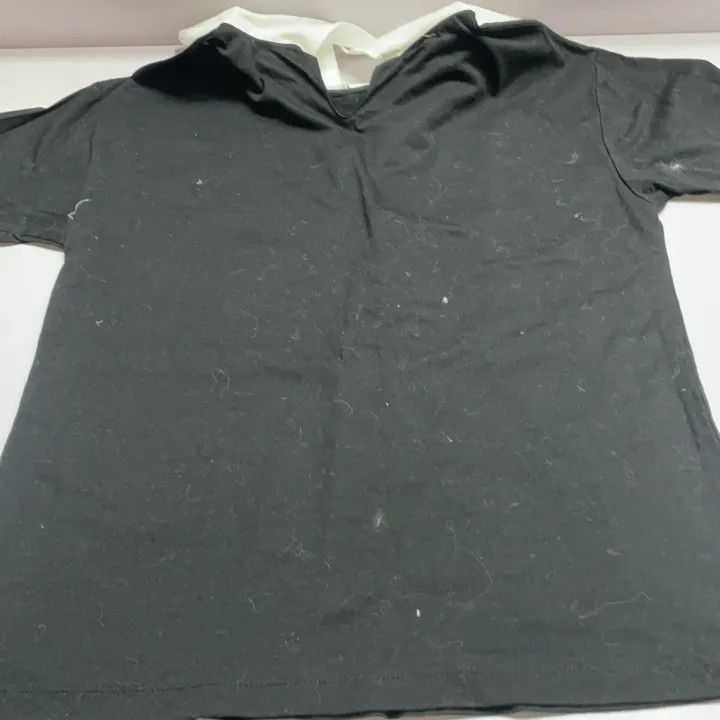 Miu Miu Miu Miu Black Logo Collared T-Shirt for Women 0079 Size XS / US 0-2 / IT 36-38 - 14 Thumbnail