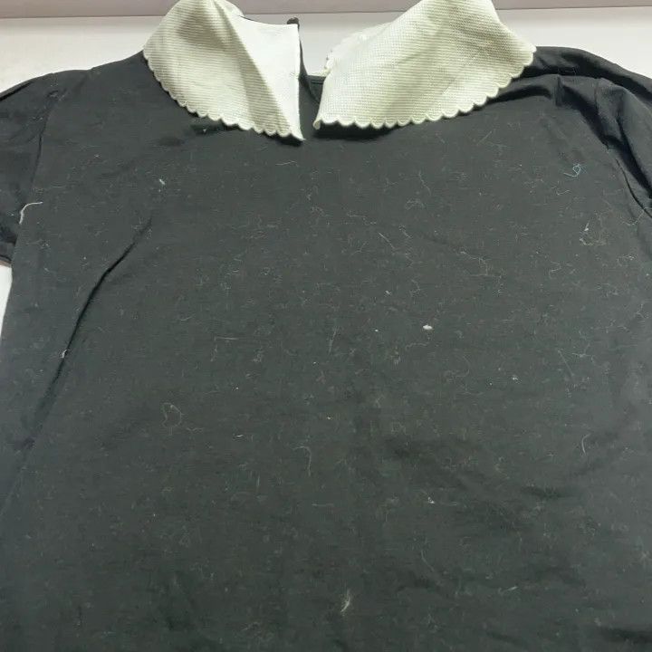 Miu Miu Miu Miu Black Logo Collared T-Shirt for Women 0079 Size XS / US 0-2 / IT 36-38 - 7 Thumbnail