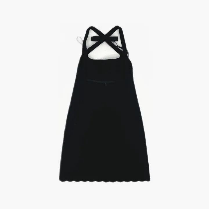 Miu Miu Black Sleeveless Mini Dress with Bow 0079