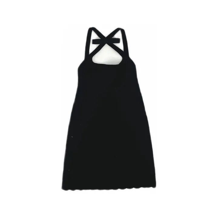 Miu Miu Miu Miu Black Sleeveless Mini Dress with Bow 0079 | Grailed