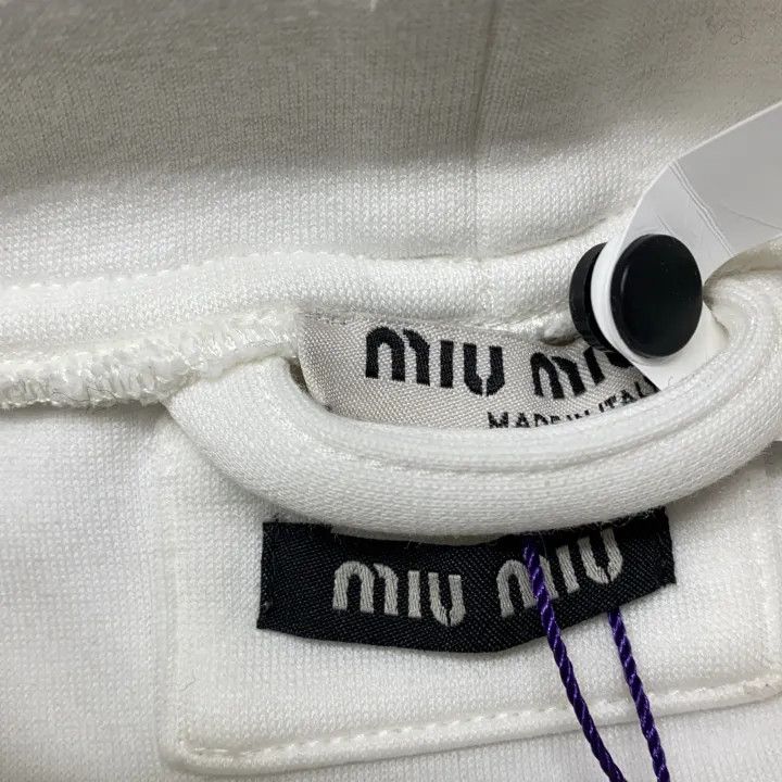 Miu Miu Miu Miu Logo Embroidery Hoodie for Women 0079 Size XS / US 0-2 / IT 36-38 - 6 Thumbnail