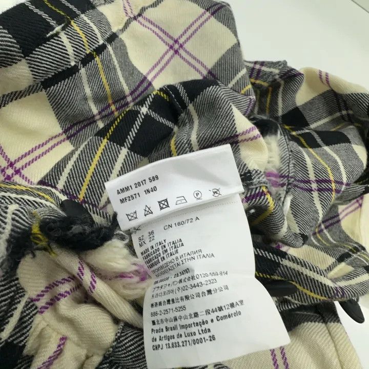 Miu Miu Miu Miu Plaid Sleeveless Dress with Bow 0079 Size S / US 4 / IT 40 - 3 Thumbnail