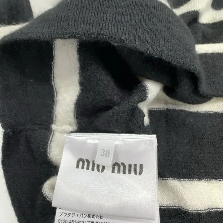 Miu Miu Miu Miu Striped Long Sleeve Sweater for Women 0079 Size M / US 6-8 / IT 42-44 - 4 Thumbnail