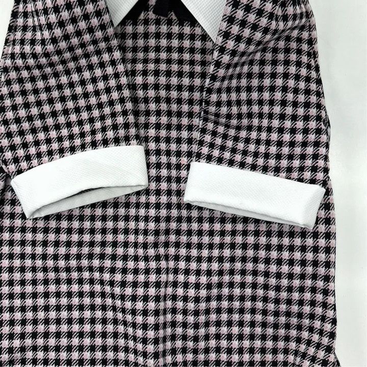 Miu Miu Brown Check Short Sleeve Dress 0079