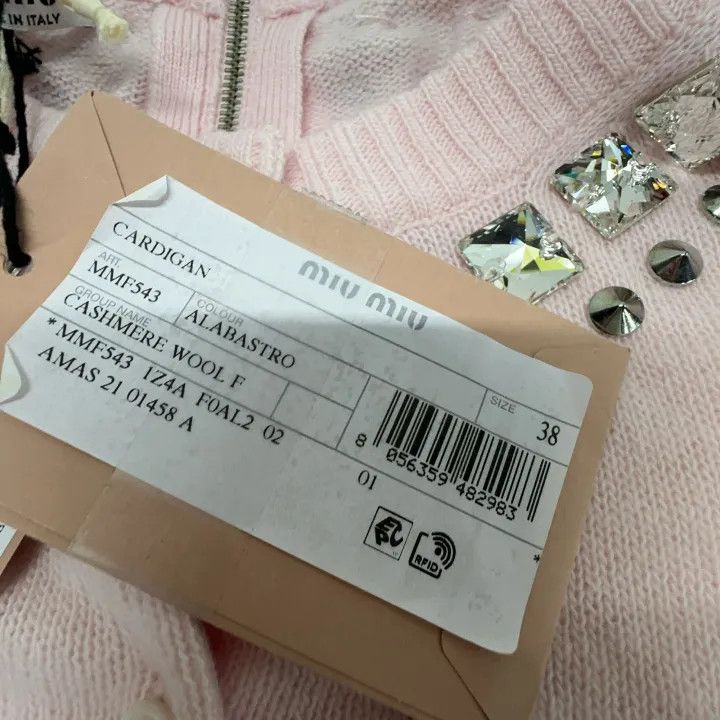 Miu Miu Miu Miu Pink Long Sleeve Wool Knit Sweater 0079 Size M / US 6-8 / IT 42-44 - 4 Thumbnail