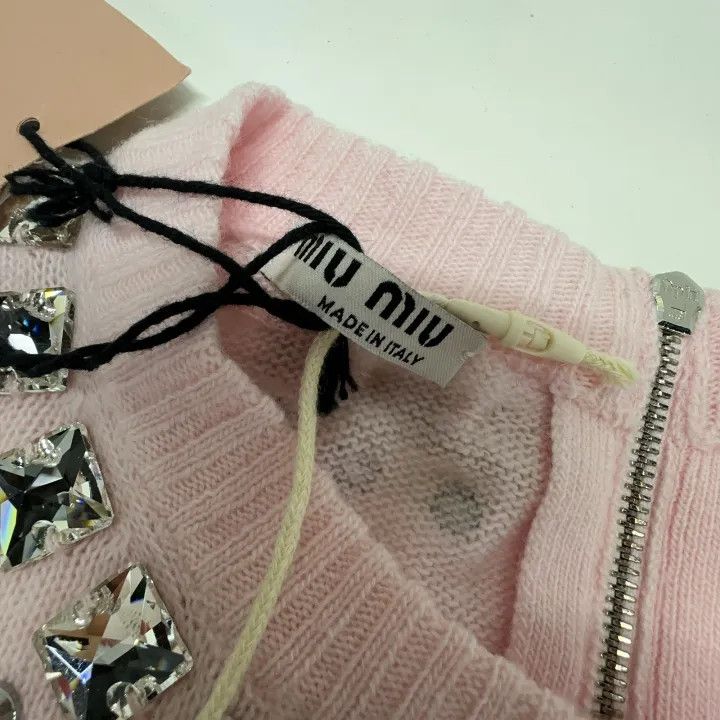 Miu Miu Miu Miu Pink Long Sleeve Wool Knit Sweater 0079 Size M / US 6-8 / IT 42-44 - 5 Thumbnail