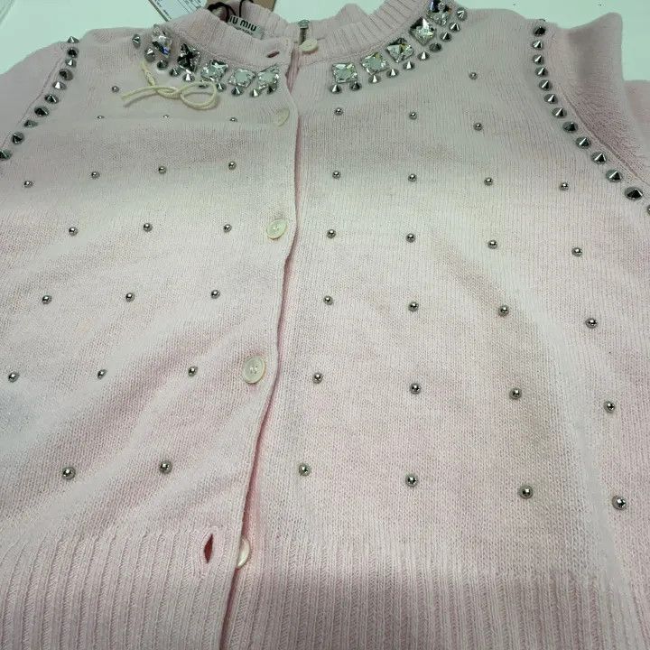 Miu Miu Miu Miu Pink Long Sleeve Wool Knit Sweater 0079 Size M / US 6-8 / IT 42-44 - 8 Thumbnail