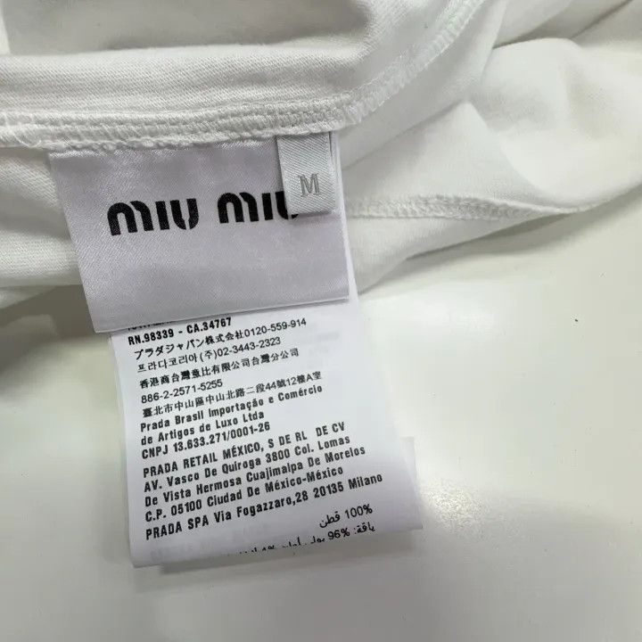 Miu Miu Miu Miu Embroidered Strawberry and Cherry Graphic Tee 0079 Size M / US 6-8 / IT 42-44 - 6 Thumbnail