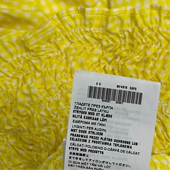 Miu Miu Miu Miu SS22 Yellow Gingham Sleeveless Dress 0079 Size S / US 4 / IT 40 - 3 Thumbnail