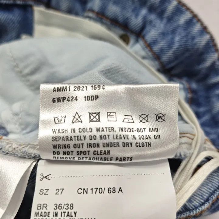 Miu Miu Miu Miu SS22 Logo Denim Shorts 0079 Size 27" / US 4 / IT 40 - 5 Thumbnail