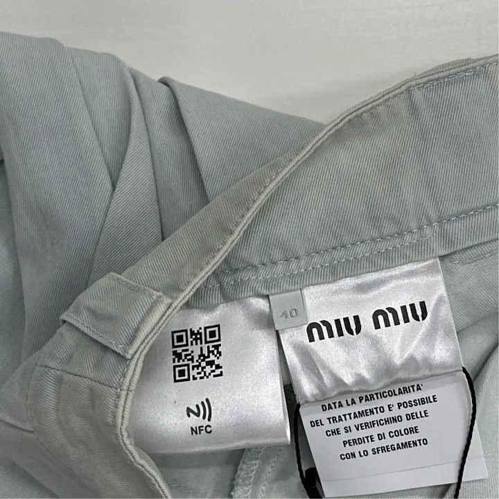 Miu Miu Miu Miu Pleated Low Waist Casual Skirt 0079 Size 40" / US 18 - 3 Thumbnail