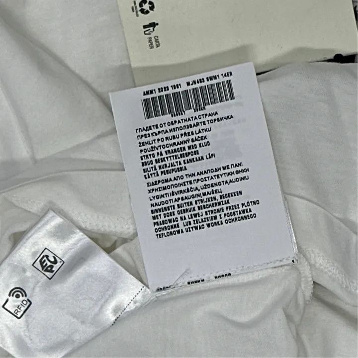 Miu Miu Miu Miu Logo Cloud Embroidery Short Sleeve Tee 0079 Size M / US 6-8 / IT 42-44 - 2 Thumbnail