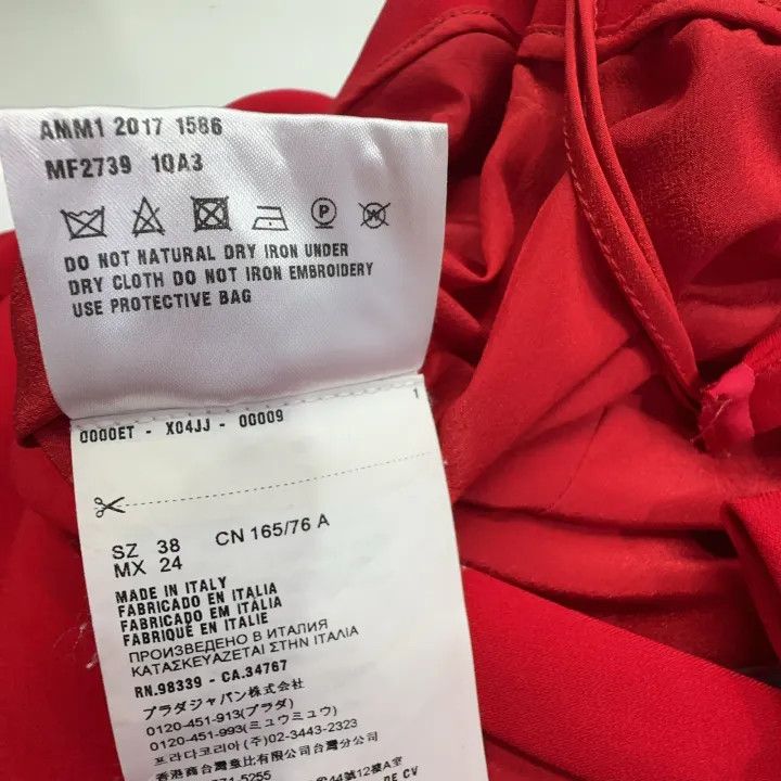 Miu Miu Miu Miu Red Halter Neck Dress with Pearls 0079 Size M / US 6-8 / IT 42-44 - 6 Thumbnail