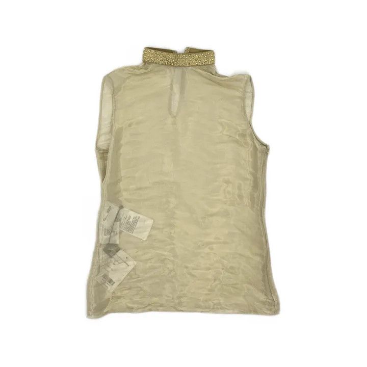 Miu Miu Miu Miu FW21 Sleeveless Chiffon Top for Women 0079 Size S / US 4 / IT 40 - 2 Thumbnail