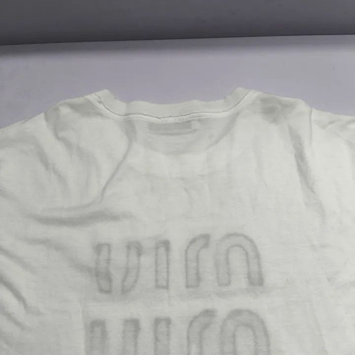 Miu Miu Miu Miu Logo Print Short Sleeve T-Shirt 0079 Size S / US 4 / IT 40 - 7 Thumbnail