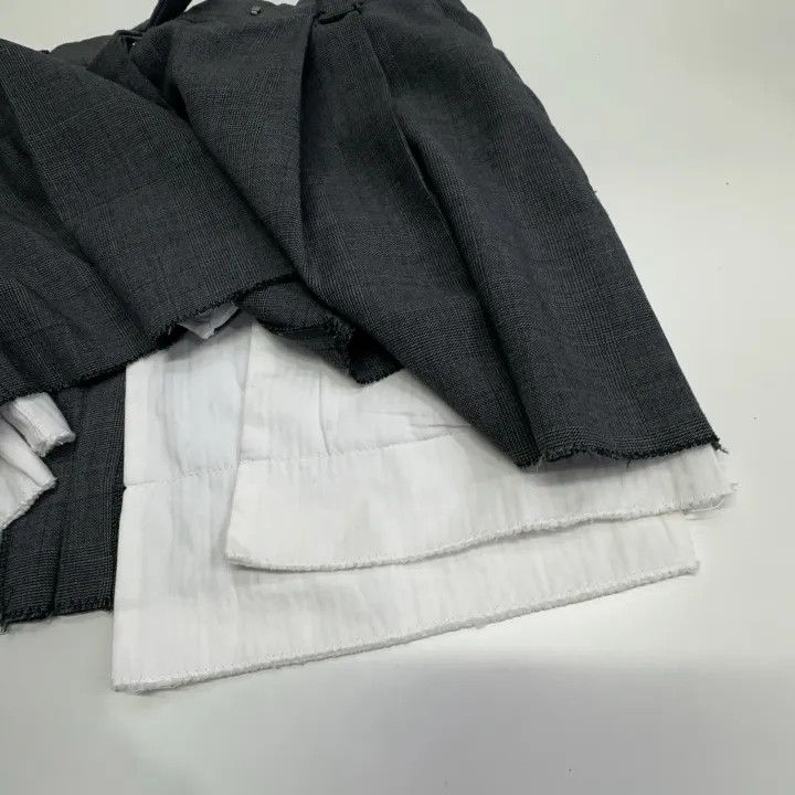 Miu Miu Miu Miu Mini A-Line Skirt in Slate Gray 0079 Size 36" / US 14 / IT 50 - 7 Thumbnail